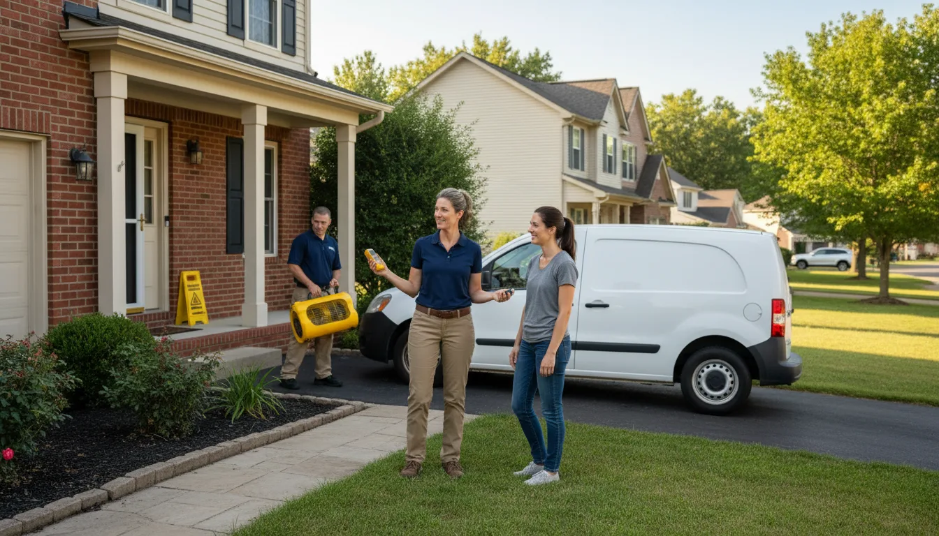 Residential water damage restoration in Middleton, ID
